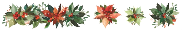 Arden Creative Studio - PET Tape Kiss Cut / Season of Joy poinsettia (mat)