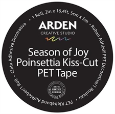 Arden Creative Studio - PET Tape Kiss Cut / Season of Joy poinsettia (mat)