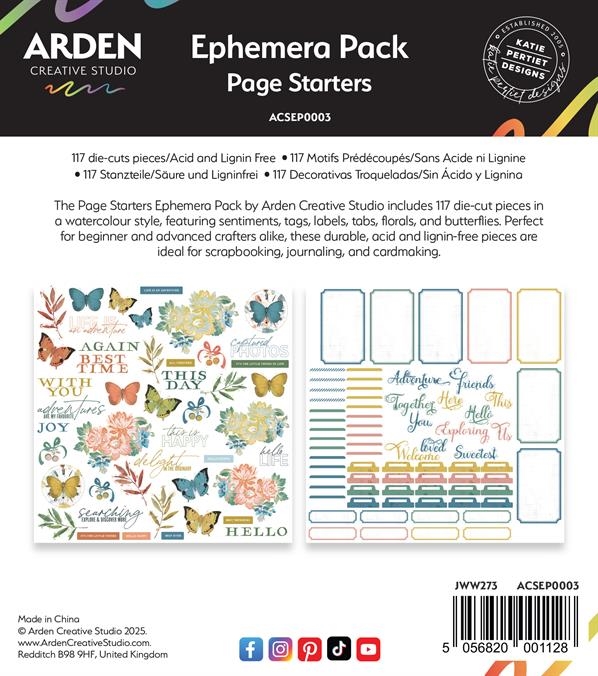Arden Creative Studio - Page Starters / Ephemera (117 pcs)