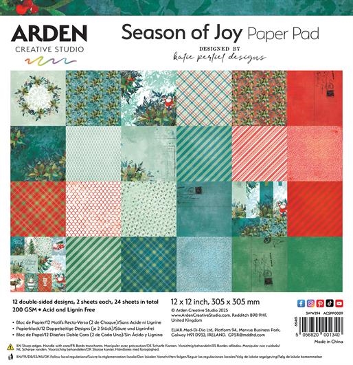 Arden Creative Studio - Paper Pad 12x12" / Season of Joy