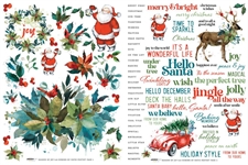 Arden Creative Studio - Rub-On Transfer 6x8" / Season of Joy