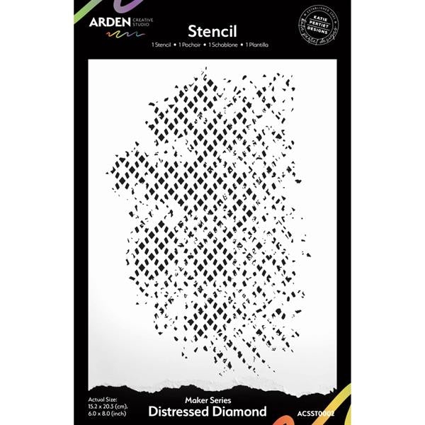 Arden Creative Studio - Stencil 6x8" / Distressed Diamond