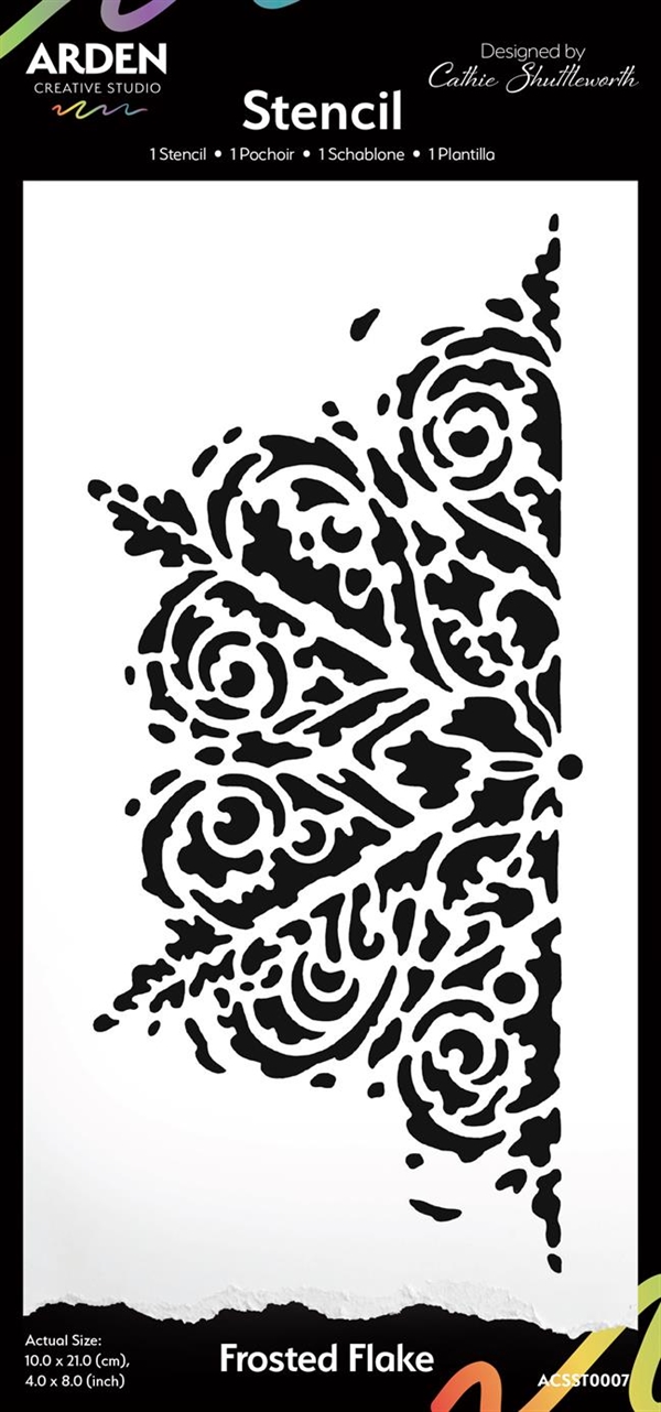Arden Creative Studio - Stencil 4x8" / Frosted Flake