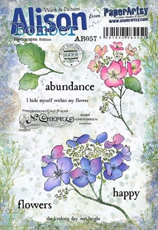 PaperArtsy A5 Cling Stamp - Alison Bomber / 57: Hydrangeas