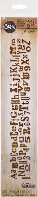 Sizzlits Strip Alphabet Die - Tim Holtz / Alphabetical