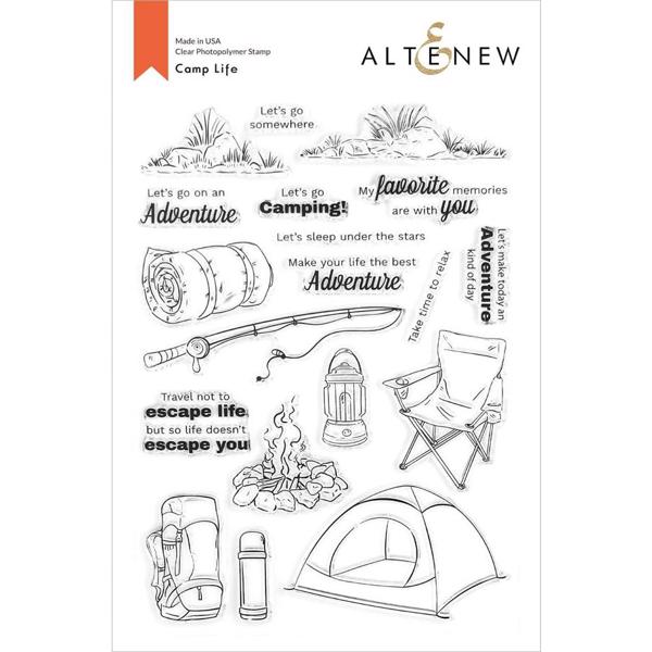 Altenew Clear Stamp Set - Camp Life