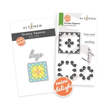Altenew Stamp & Die Set - Mini Delight / Granny Squares (bundle/combo)