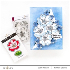 Altenew Stamp, Stencil, 3D Embossing Folder & Die Set - Mini Wild Dog Rose (bundle)