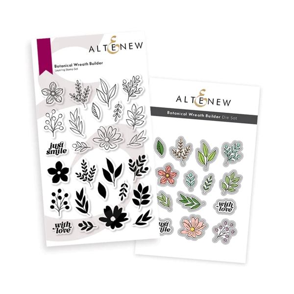 Altenew Stamp & Die Set - Botanical Wreath Builder (bundle)