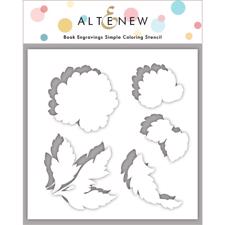 Altenew Stencil 6x6" - Book Engravings Simple Coloring Stencil Set (1 pcs).