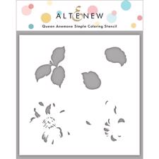 Altenew Stencil 6x6" - Queen Anemone Simple Coloring Stencil Set (1 pcs).