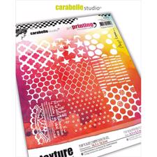 Carabelle Studio Art Printing RubberTexture Plate - 9 Square Textures