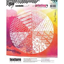 Carabelle Studio Art Printing RubberTexture Plate - Textured Disc