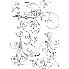 Artemio A5 Clearstamp - Arabesque