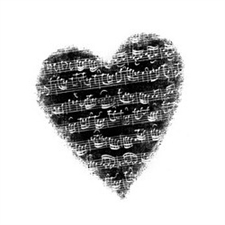 Artemio Wood Mounted Stamp - Music Heart