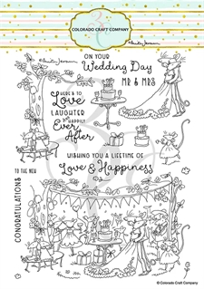 Colorado Crafts Company Clear Stamp - Happily Ever After BUNDLE