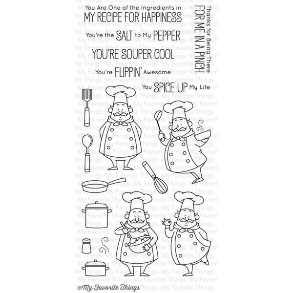 My Favourite Things Stamp Set - Recipe for Happiness