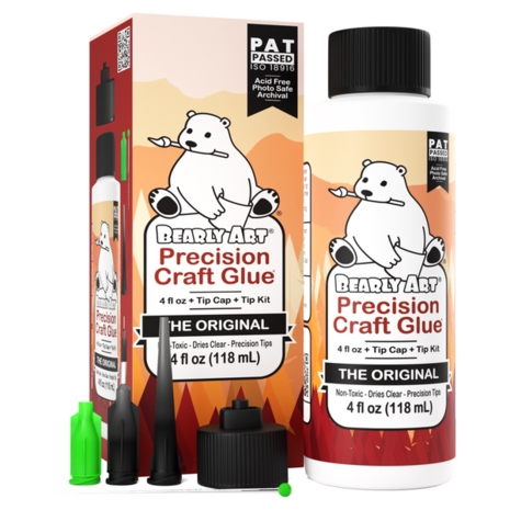 Bearly Art Precision Glue - The Original (inkl. Tip Kit) / Brun
