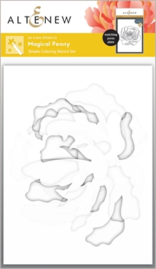 Altenew Press Plate & Stencil - Magical Peony (bundle)
