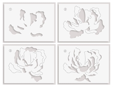 Altenew Press Plate & Stencil - Magical Peony (bundle)