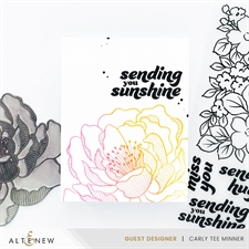 Altenew Press Plate & Stencil - Magical Peony (bundle)