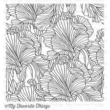 My Favorite Things Background Cling Stamp - Etched Flower