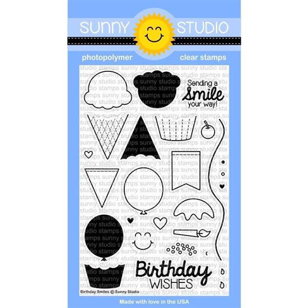 Sunny Studio Stamps - Clear Stamp / Birthday Smiles