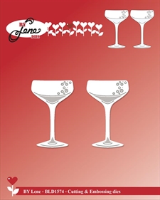 By Lene Die - Champagne Glasses