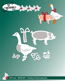 By Lene Die - Christmas Duck & Pig