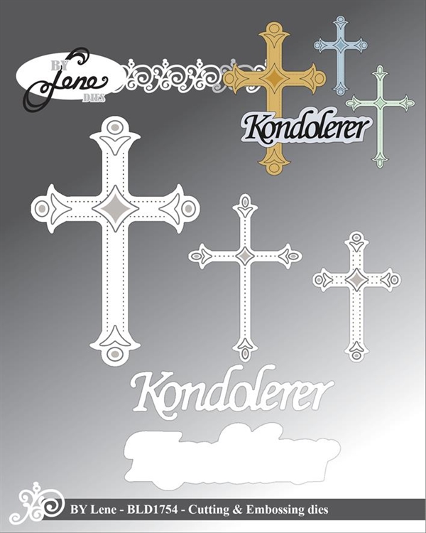 By Lene Die - Kondolerer (inkl. kors)