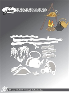 By Lene Die - Accessories for Trolls #BLD1816 (camp fire)