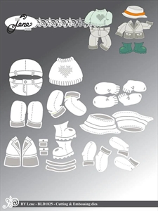 By Lene Die - Accessories for Trolls #BLD1816 (jeans & jacket)