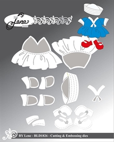 By Lene Die - Accessories for Trolls #BLD1816 (sailor outfit)