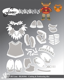 By Lene Die - Accessories for #BLD1844 (mandetøj)