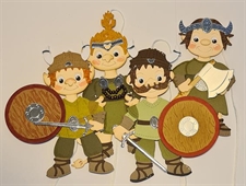 By Lene Die - Accessories for #BLD1844 (skjold og sværd m.m.)