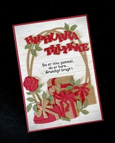 By Lene Die - Oval Frame & Rose