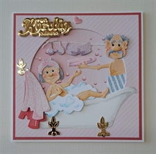 By Lene Cutting & 3D Embossingfolder A6 - Danske Tekster