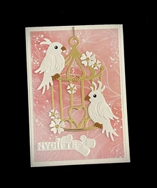 By Lene Cutting & 3D Embossingfolder A6 - Danske Tekster 2