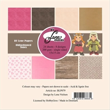 By Lene Paper Pad 15x15 cm - Oldfashioned Tones