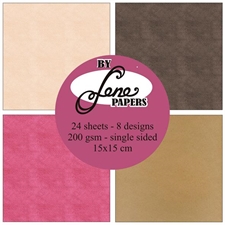 By Lene Paper Pad 15x15 cm - Oldfashioned Tones