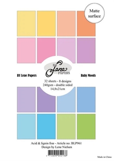 BY Lene Paperpad Solid Colours A5 - Baby Moods
