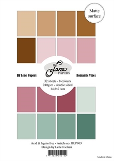 BY Lene Paperpad Solid Colours A5 - Romantic Vibes