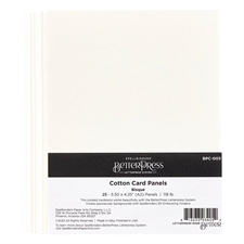 Spellbinders BetterPress Cotton Card Panels - A2 Bisque (25 ark)
