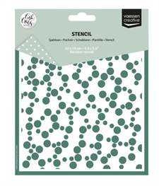 Vaessen Creative Stencil 6x6" - Random Rounds