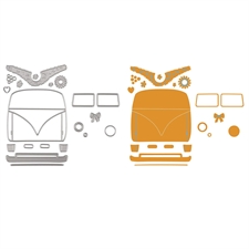 Vaessen Creative Die Set - Hippie Bus