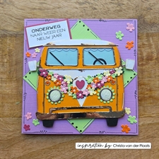 Vaessen Creative Die Set - Hippie Bus