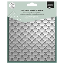 Vaessen Creative 3D Embossing Folder - Fish Scales
