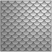 Vaessen Creative 3D Embossing Folder - Fish Scales