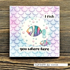 Vaessen Creative 3D Embossing Folder - Fish Scales