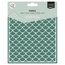 Vaessen Creative Stencil 6x6" - Fish Scales
